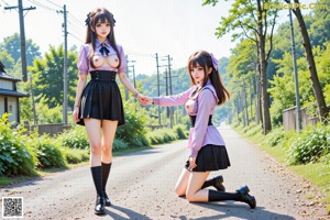 a sexy anime girl with big tits posing for the camera